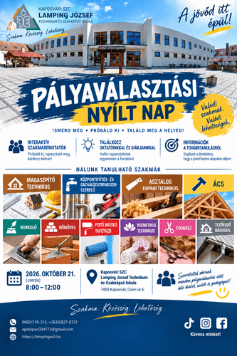 Pályaválasztási Nyílt Nap a Lampingban